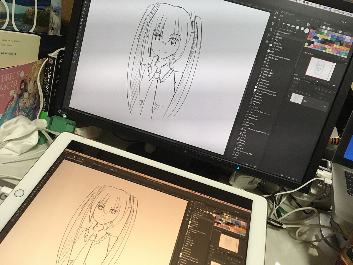 Ipad アプリ Duet Pro でmacとipad Pro 繋いでイラスト描いたら想像以上にヌルヌルだった レッツトライ しもしも