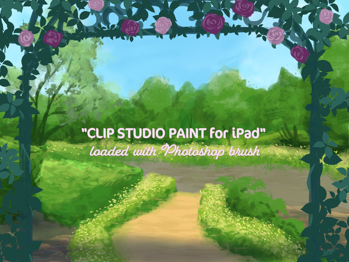 Photoshopブラシの読み込んだ Clip Studio Paint For Ipad でお絵描きしてみた レッツトライ しもしも